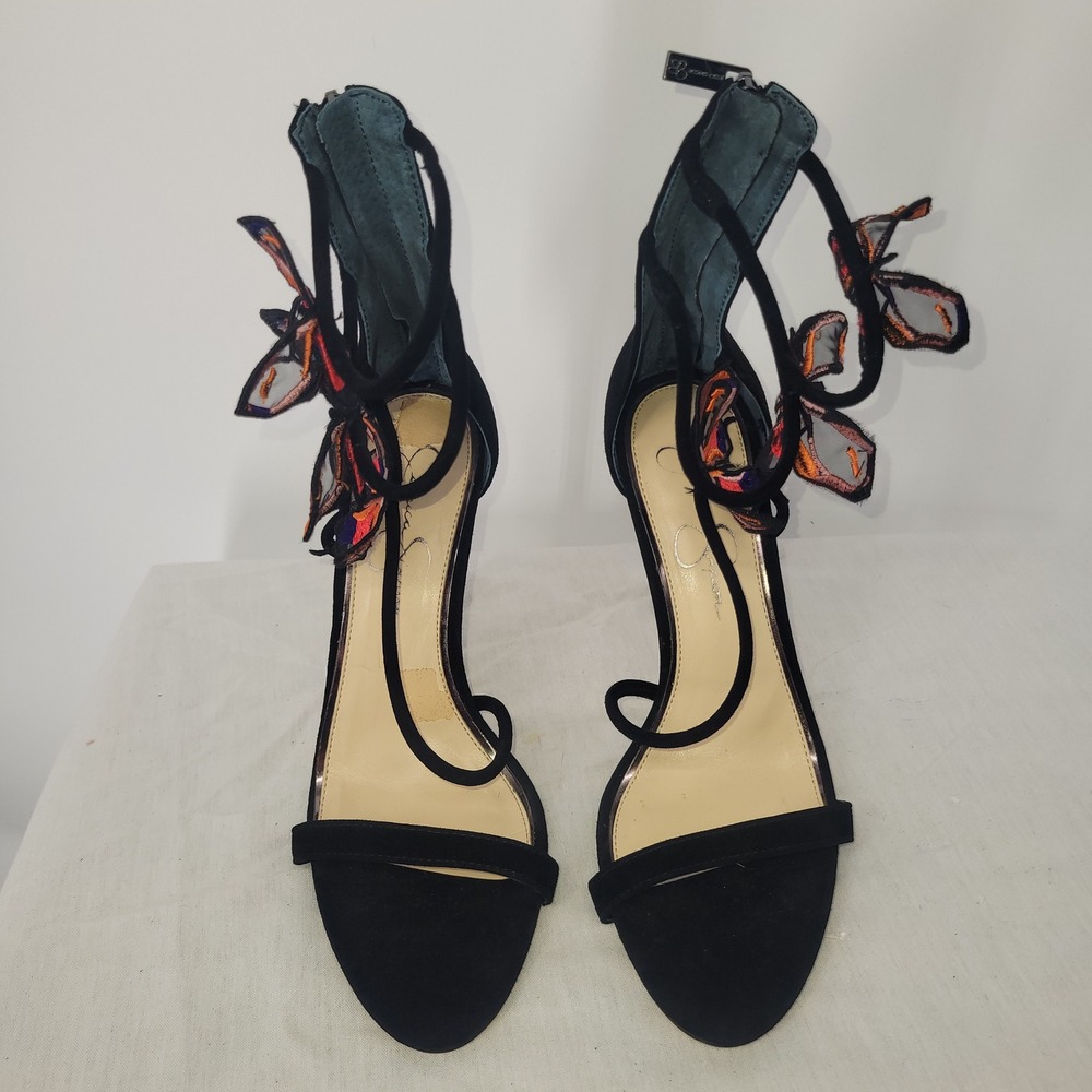Jessica Simpson Jonna Stiletto Heels w/3D Butterflies - Picture 3 of 9